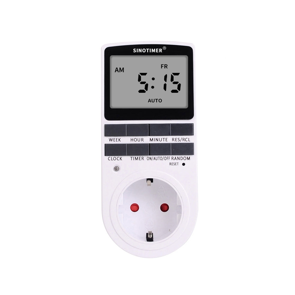 Priza digitala programabila, Sinotimer, 230V, 16A, 3680W, interval 1 minut/7zile, TM515